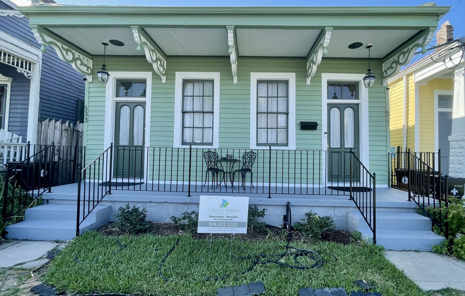 Green Terra Construction completed shotgun renovation — New Orleans