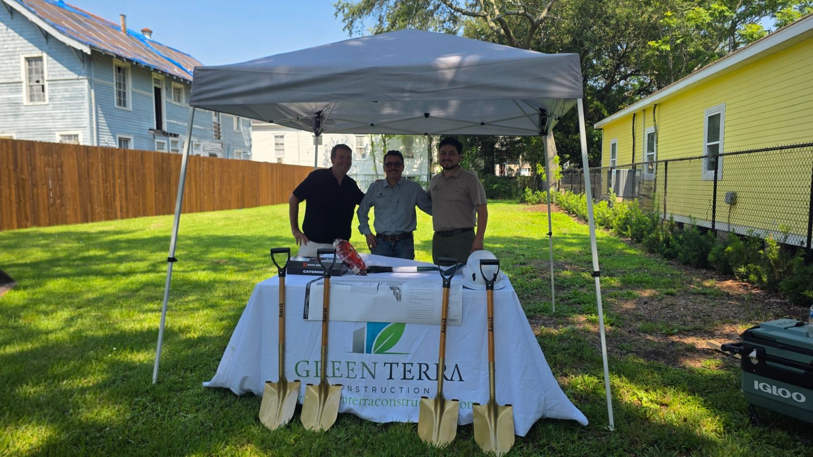 Green Terra Construction groundbreaking ceremony